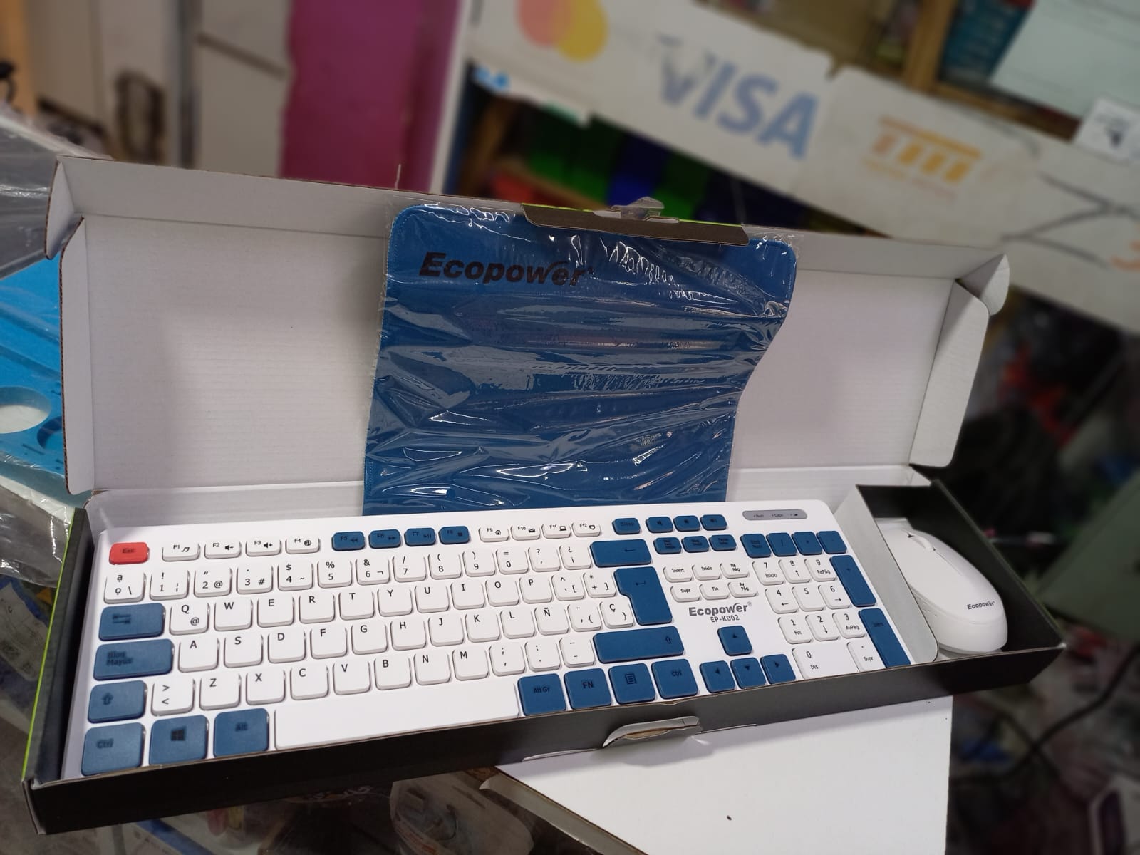Teclado ecopower inalámbrico ep-k002 3 en 1