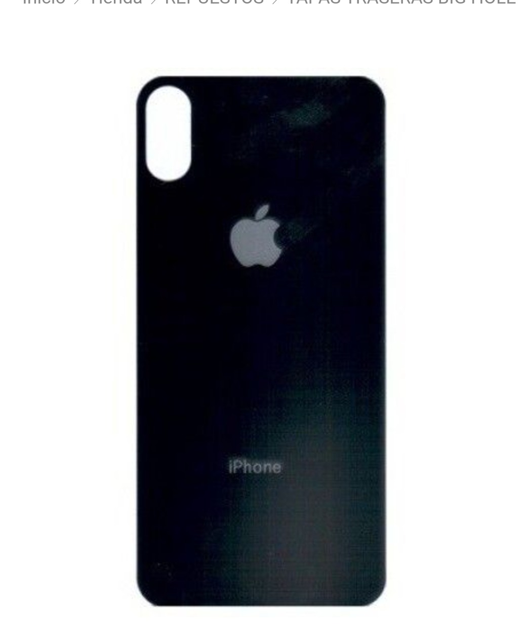 TAPA IPHONE X/XS NEGRO
