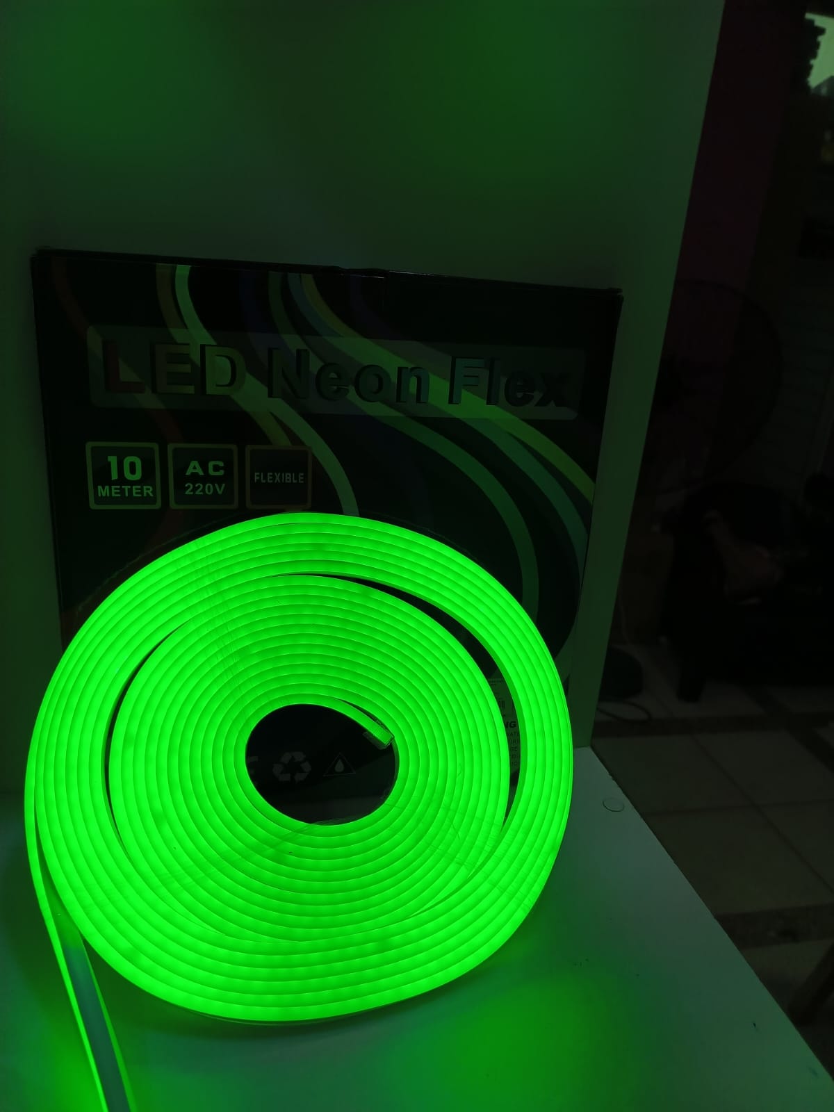tira led Neon 10m Verde