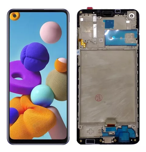 MODULO SAMSUNG A21s ORIGINAL  CON MARCO 