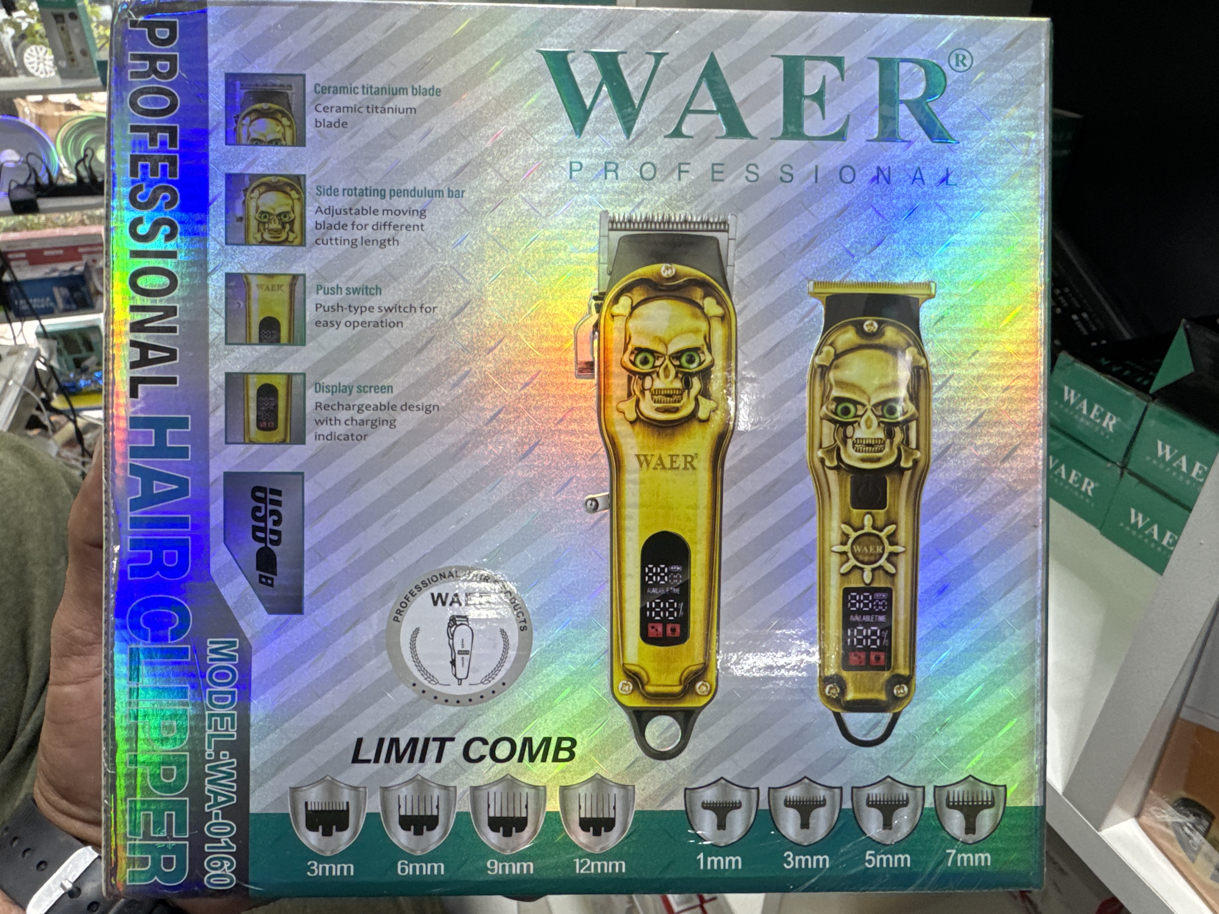 CORTA PELO WAER 0160 + PATILLLERA