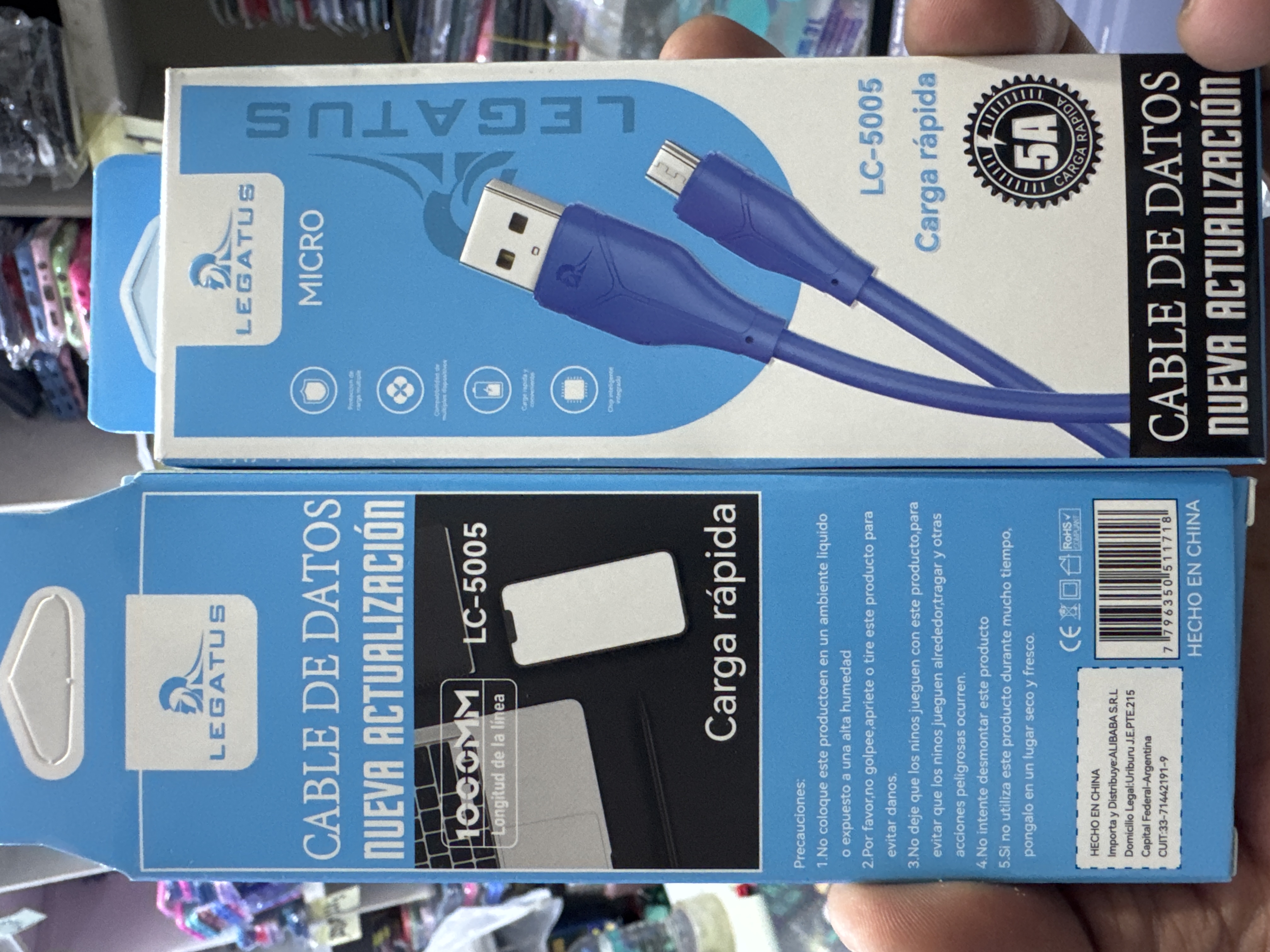 USB LEGATUS MICRO V8 5A (5005)