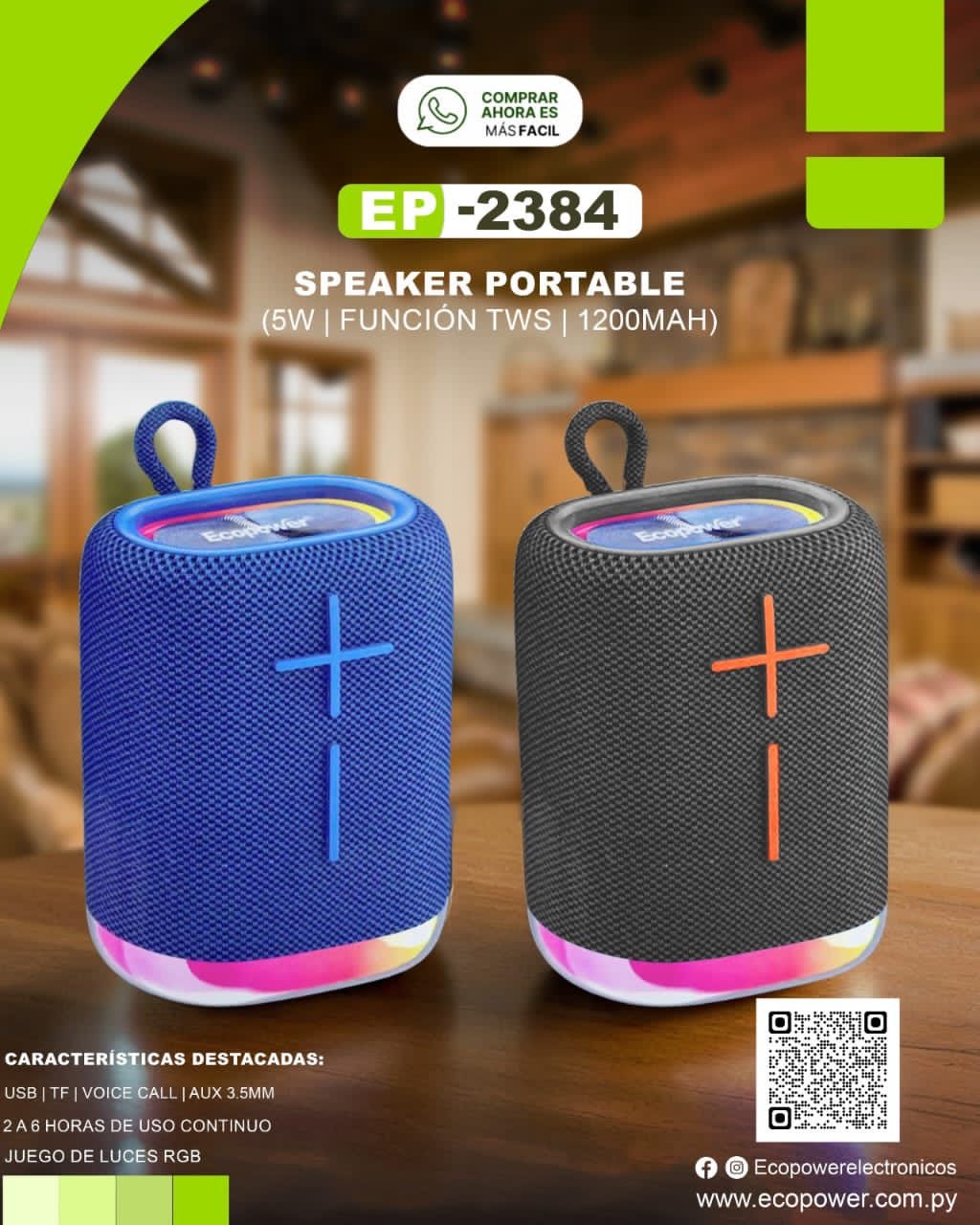 parlante ecopower ep 2384