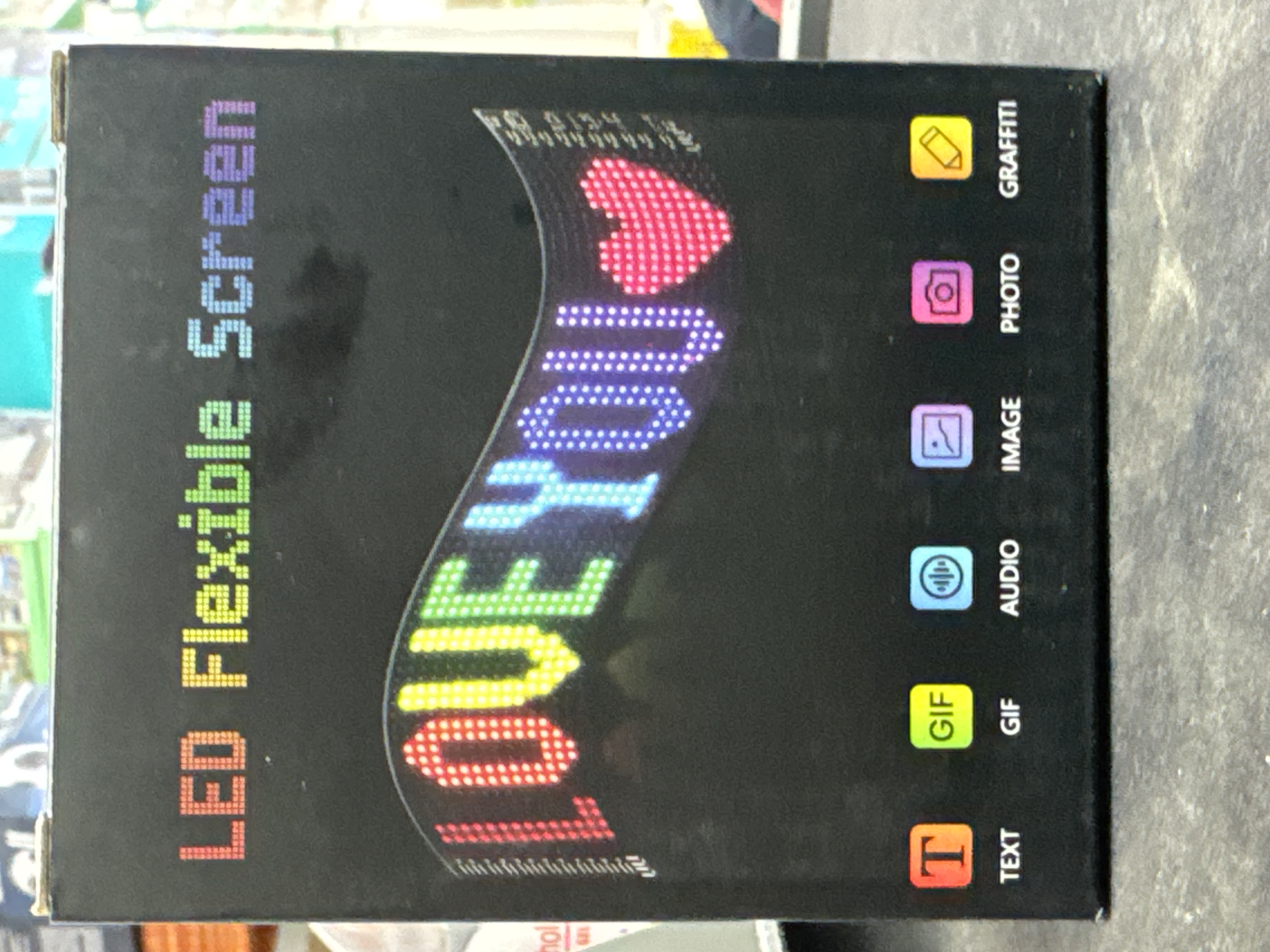 Cartel led flexible multicolor s1664
