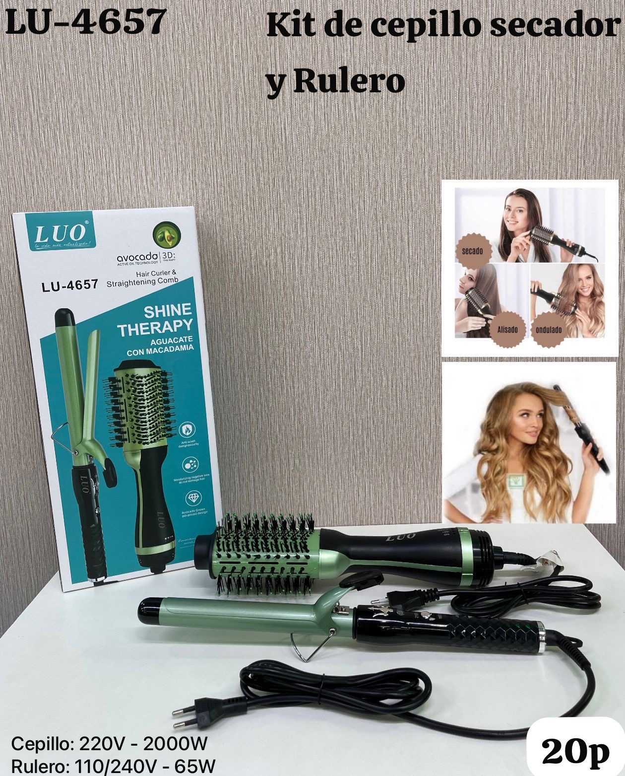 Planchita para Pelo COMBO LUO 4657