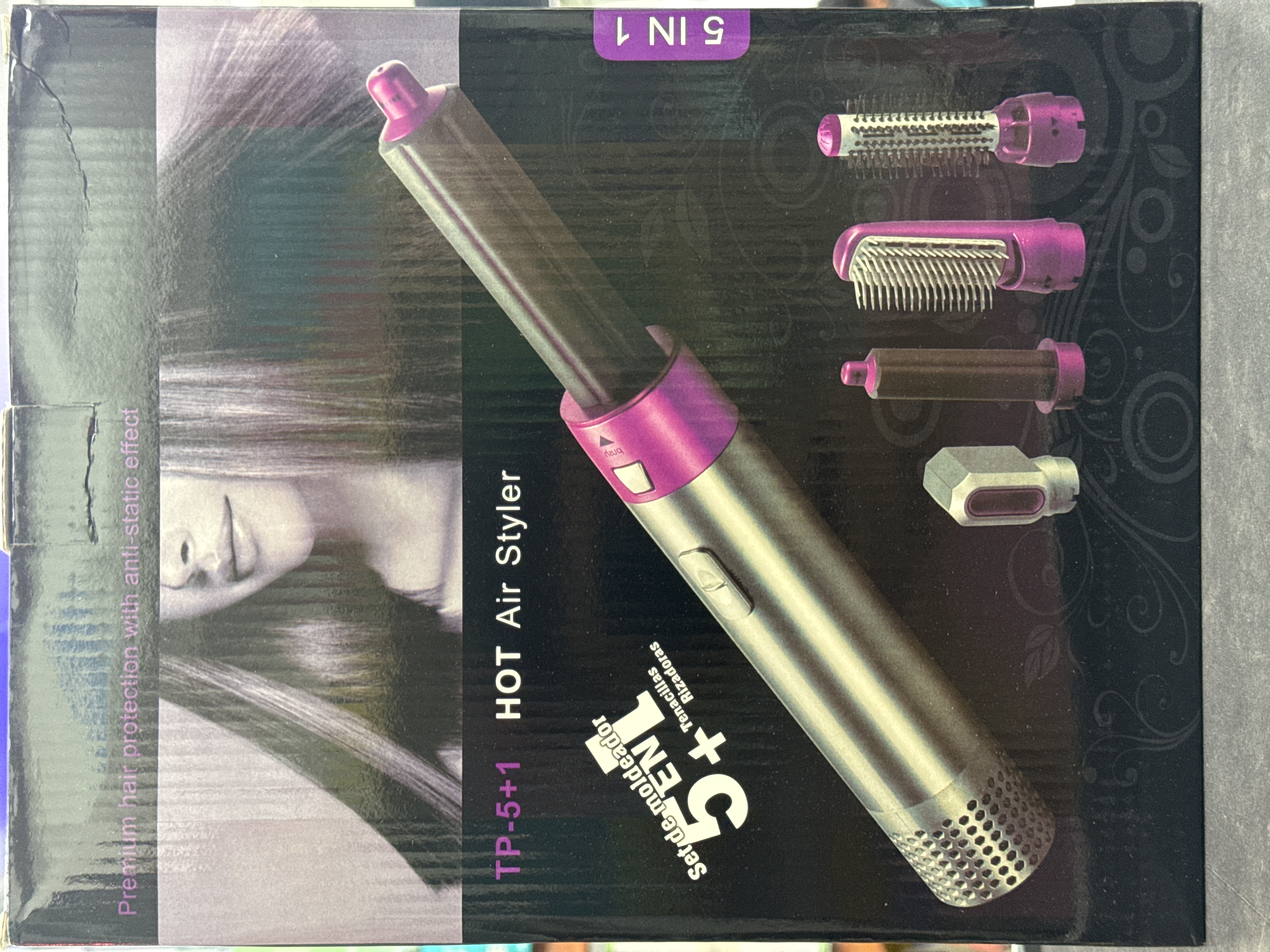 KIT SECADOR DE PELO SONAR 5 EN 1 (0577)