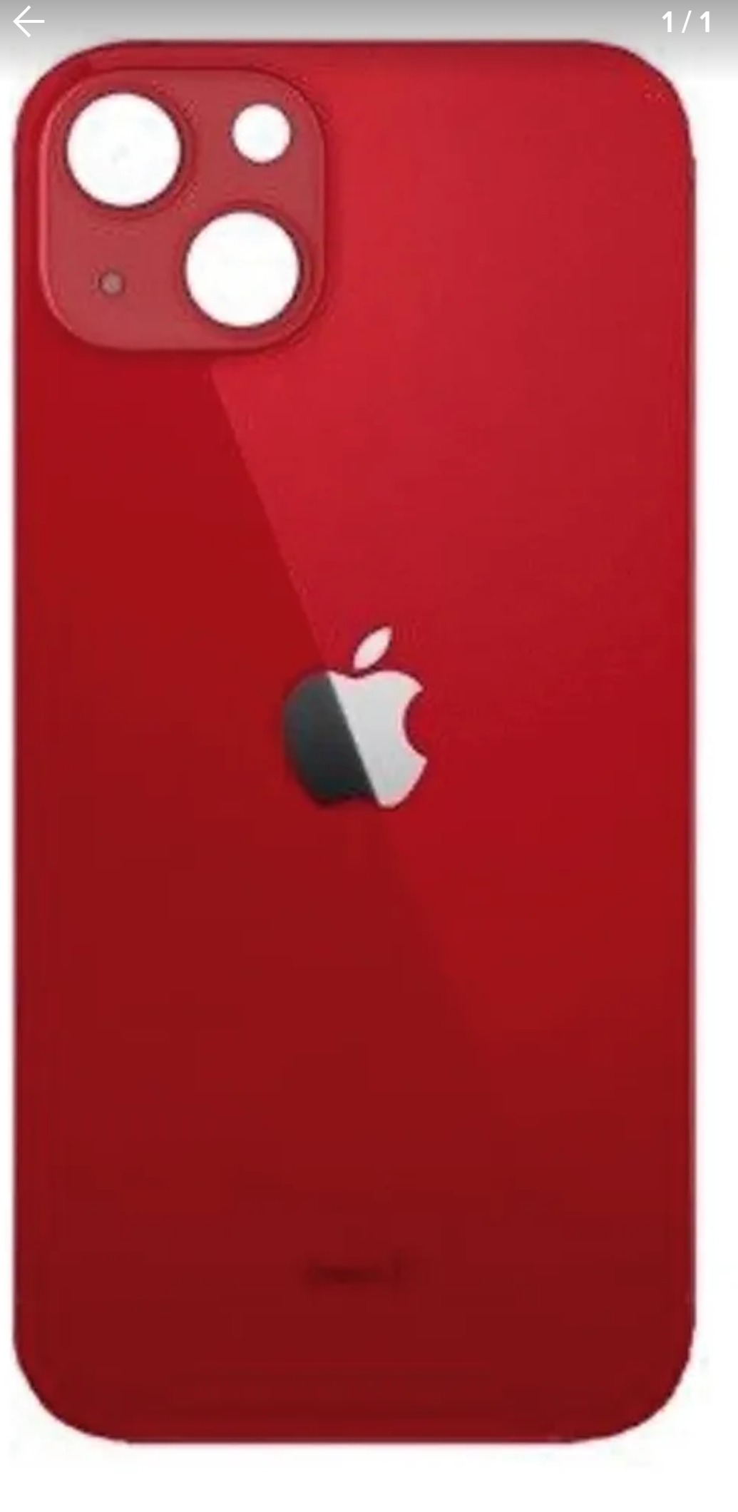 TAPA IPHONE 13 ROJO 