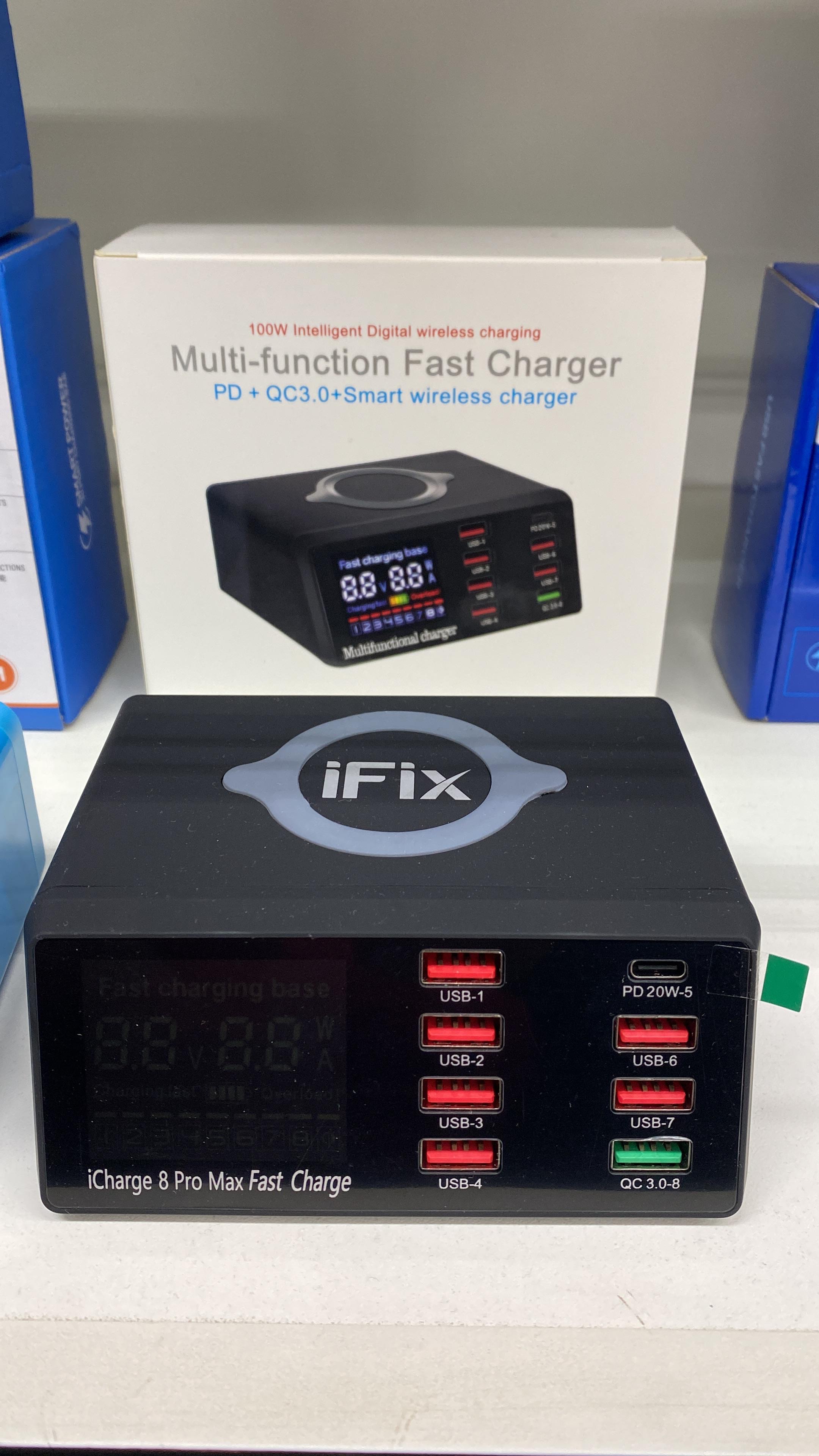 USB TESTER CARGER 8 PUERTOS WLX  X9