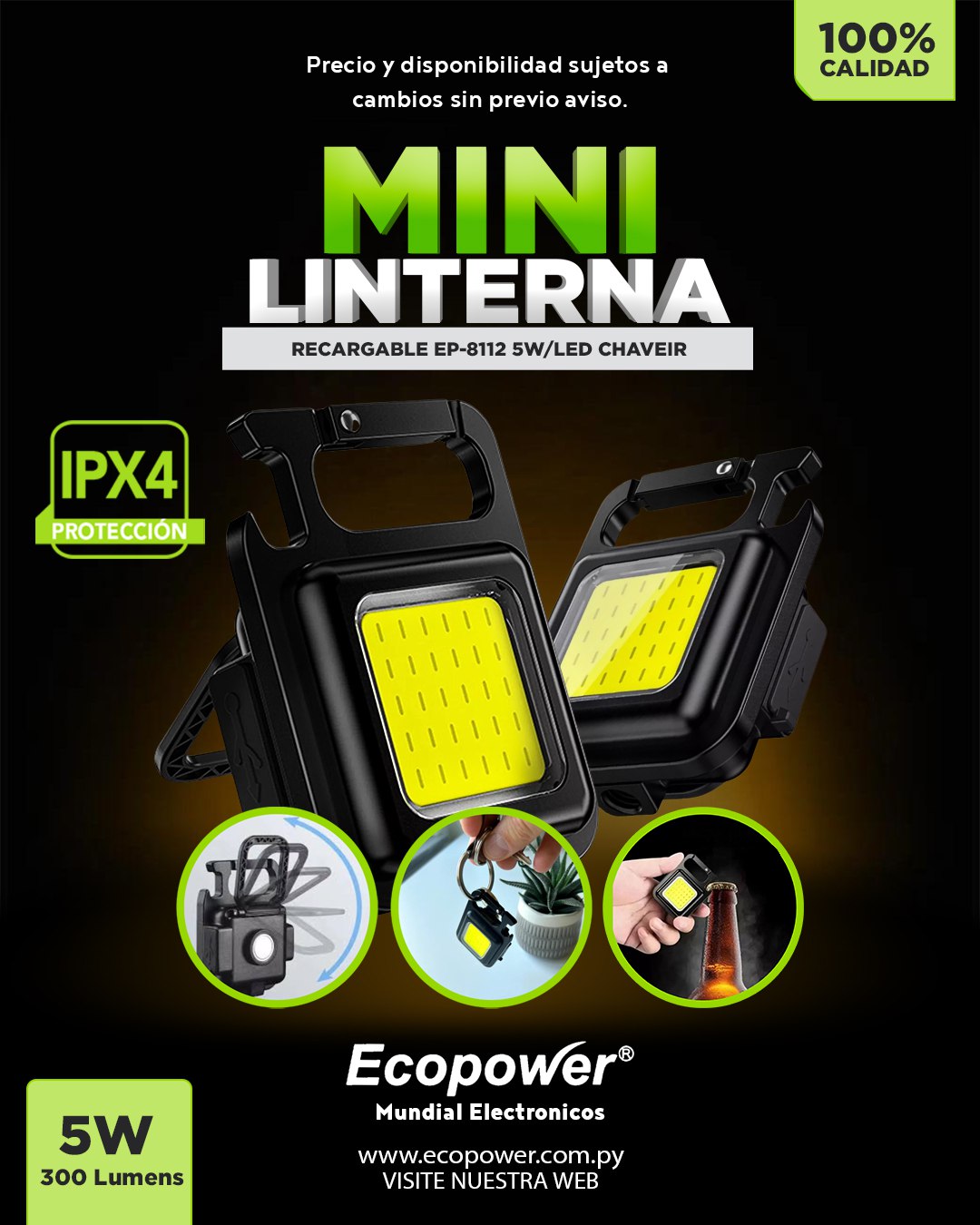 LINTERNA CON IMAN EP 8112