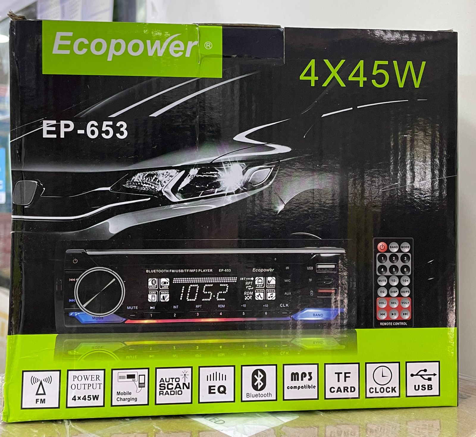 AUTO ESTÉREO MULTIMEDIA PARA AUTO  ECOPOWER EP 653