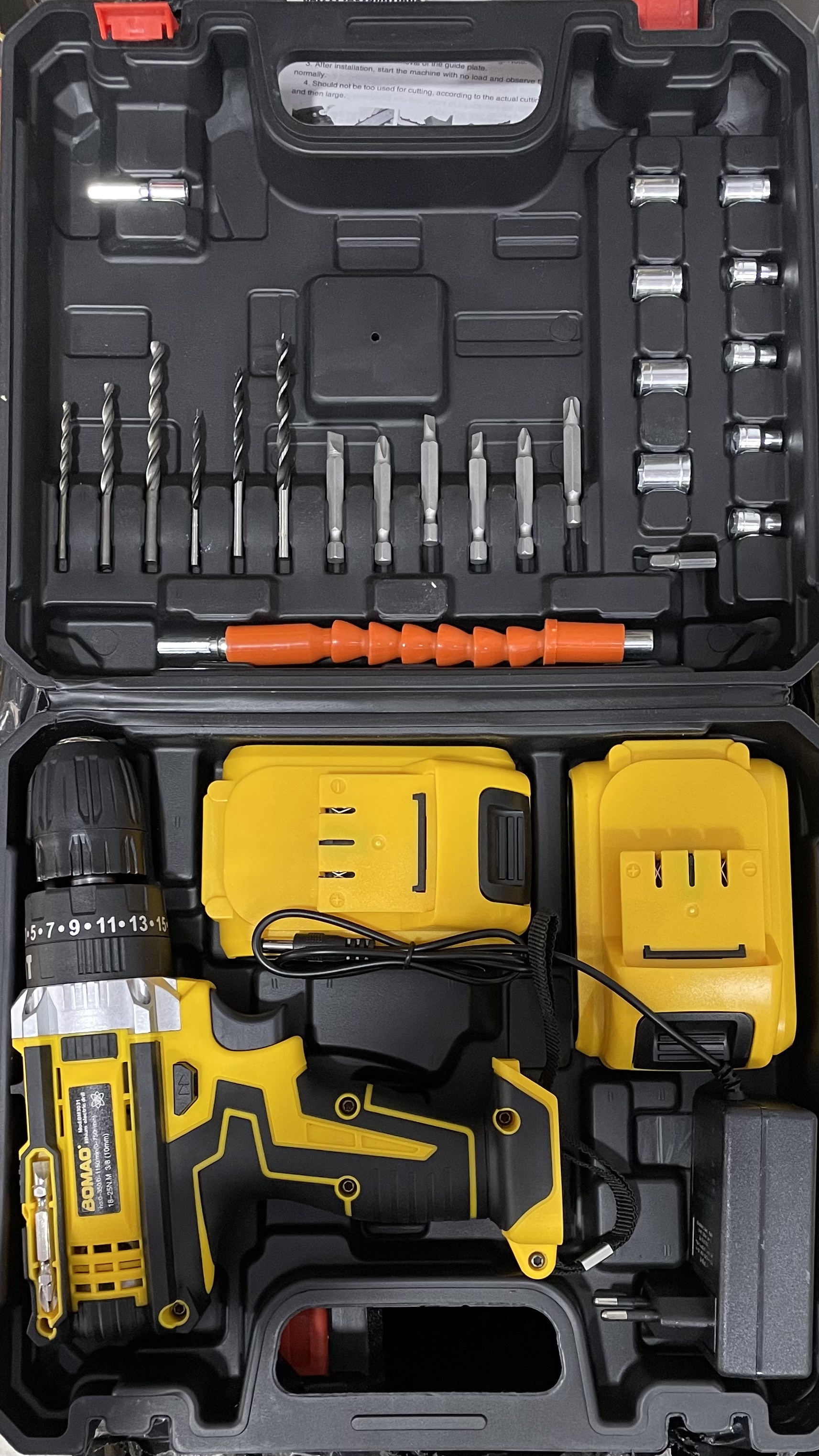 Taladro electrico 28 pcs bomao bm3031