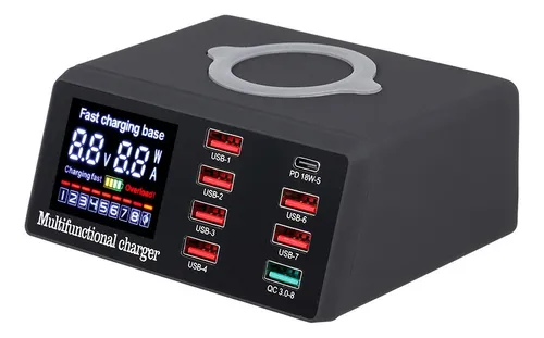 USB TESTER CARGER 6 PUERTOS X9