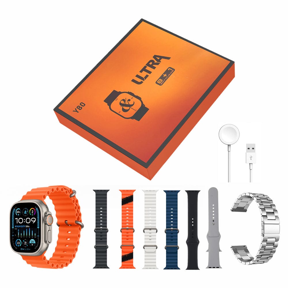 COMBO RELOJ SMART WATCH  8 EN 1 ULTRA  ( Y80 )