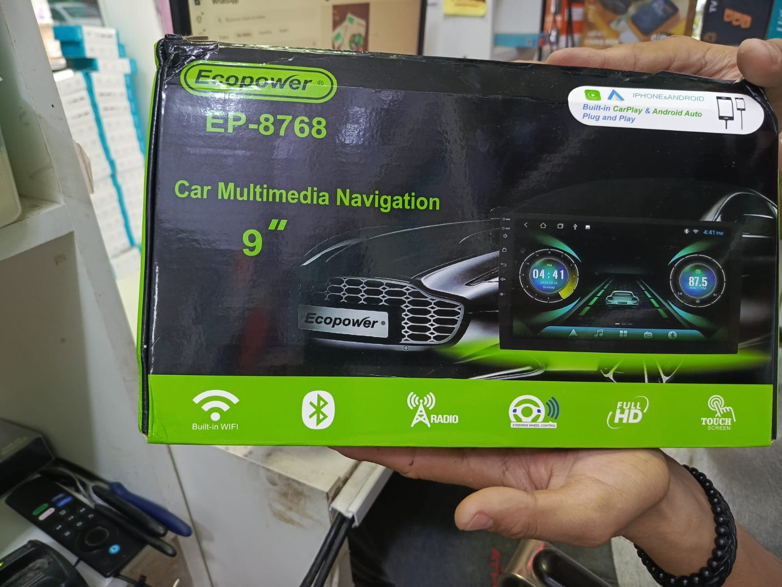 Auto ESTÉREO MULTIMEDIA PARA AUTO 9 ECOPOWER EP 8768