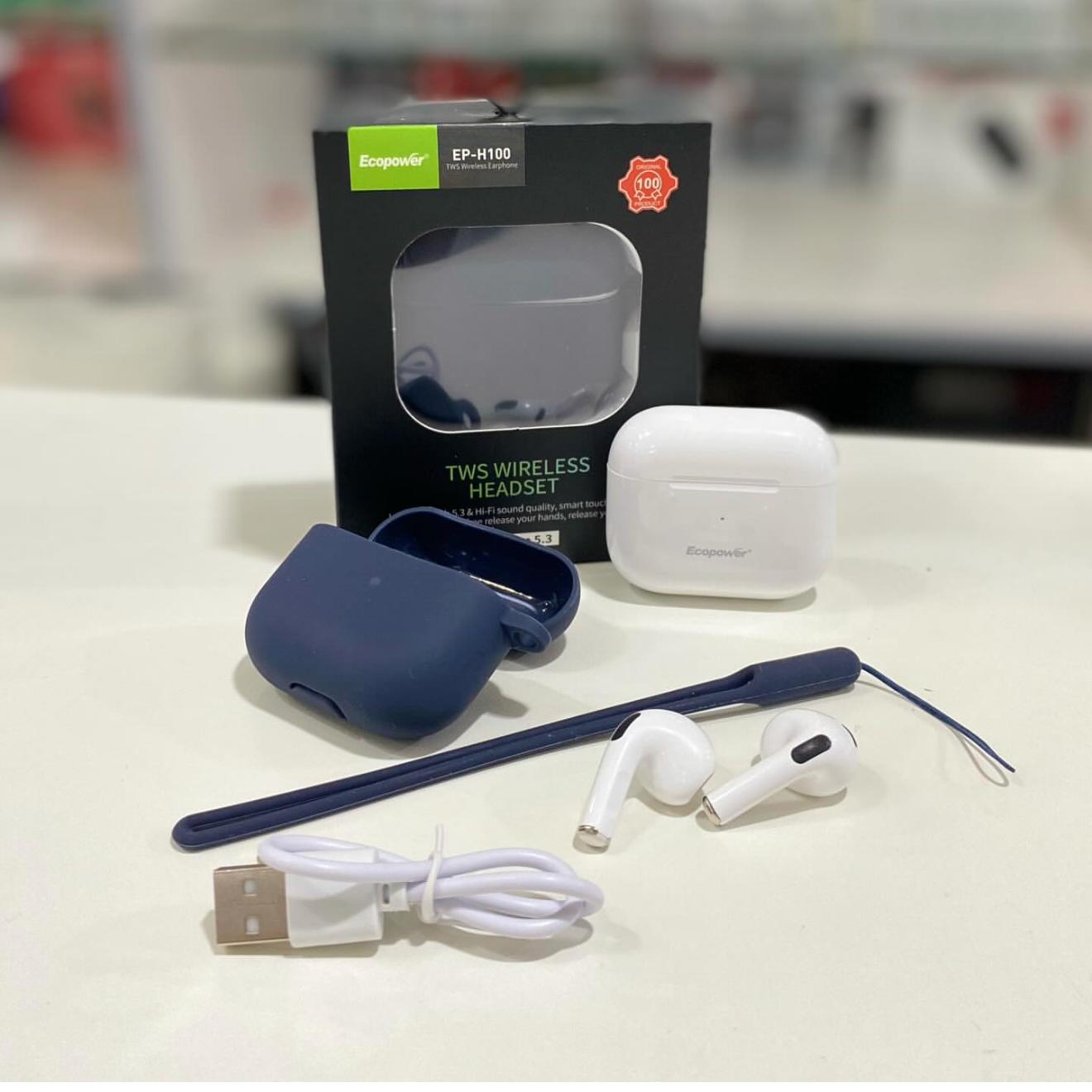 Auricular inalambrico ecopower h100