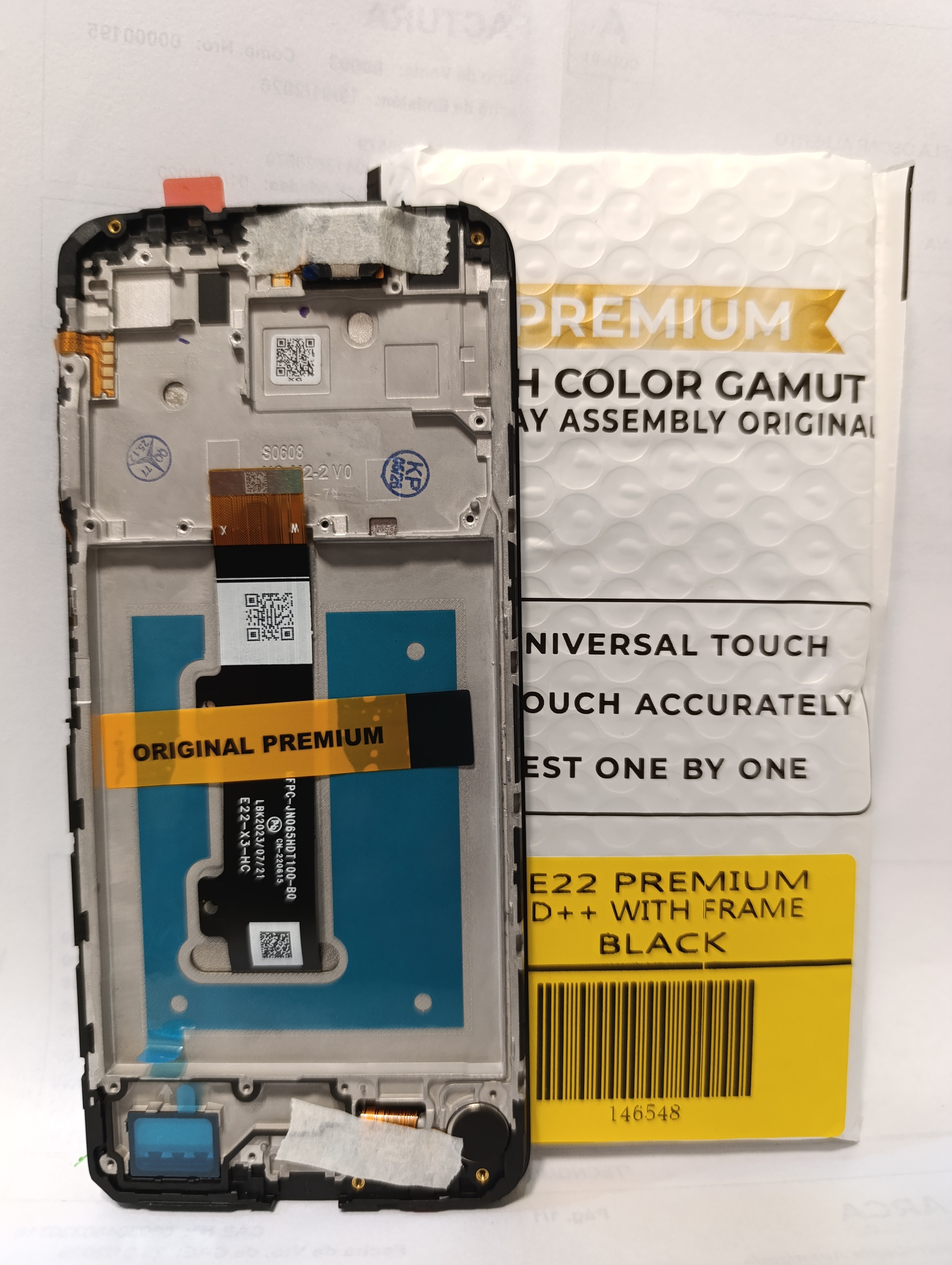Modulo motorola e22 premium con marco