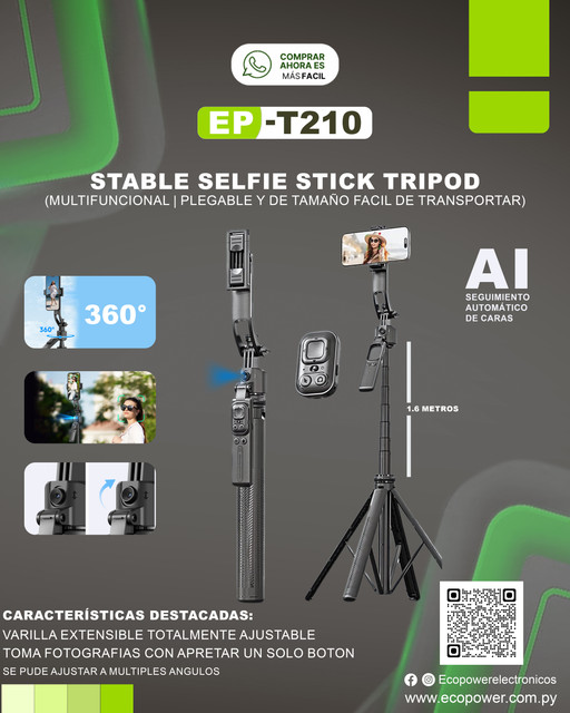 SELFIE  GIMBAL ECOPOWER ( T210 )