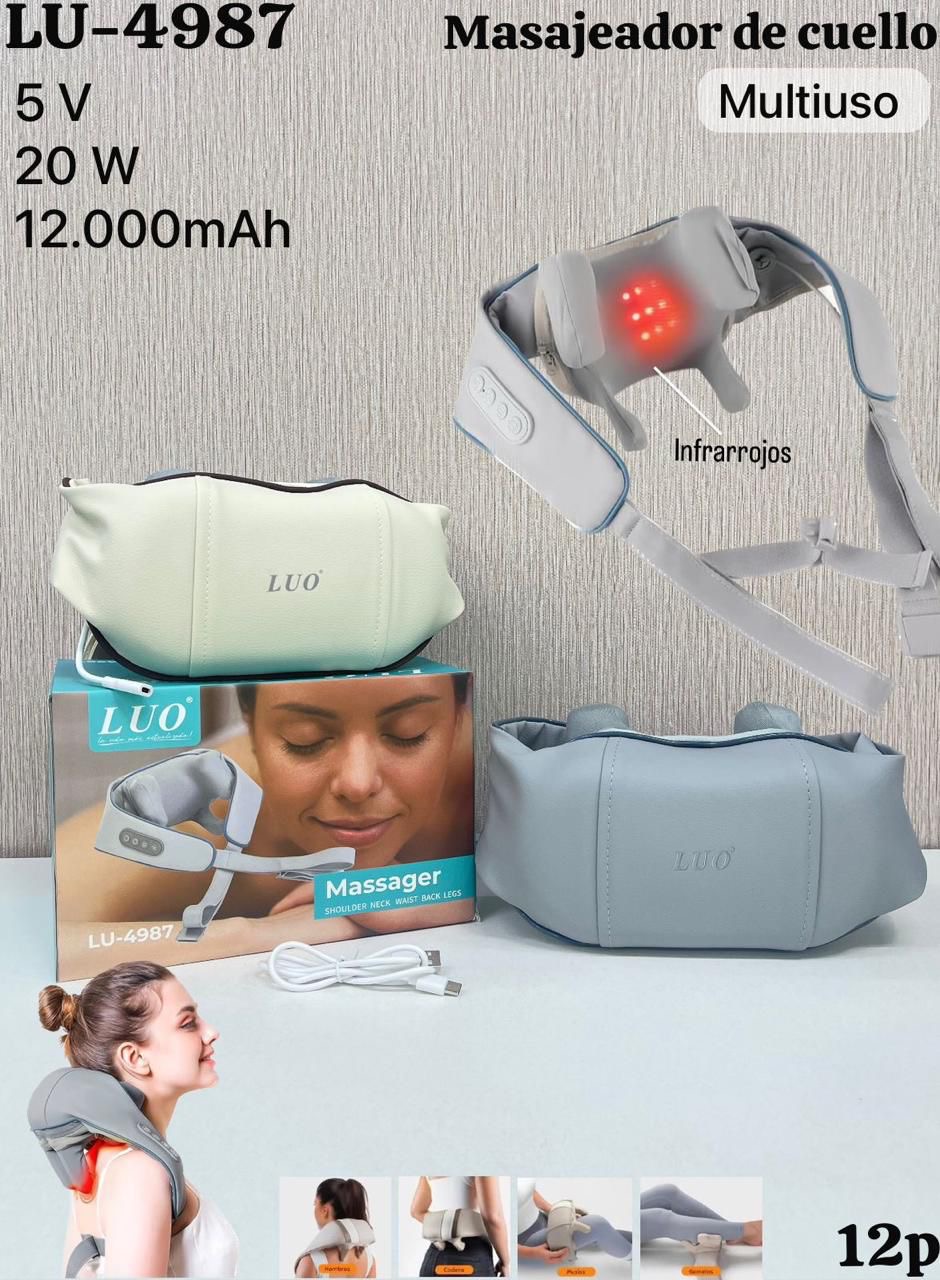 MASAJEADOR DE CUELLO / MULTIUSO LUO ( LU 4987)