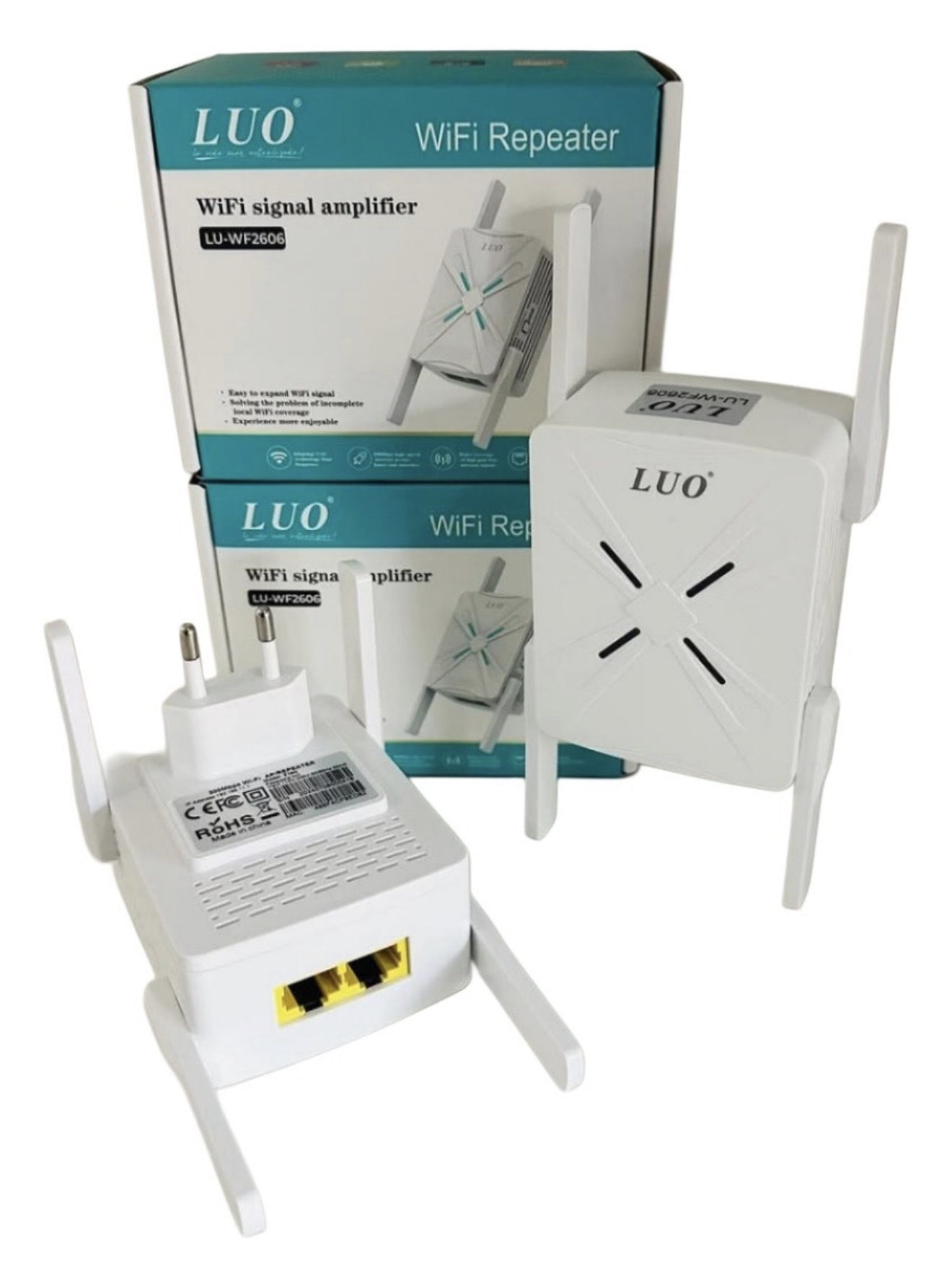 Repetidor  wifi luo-2606 300mbps 4 antenas
