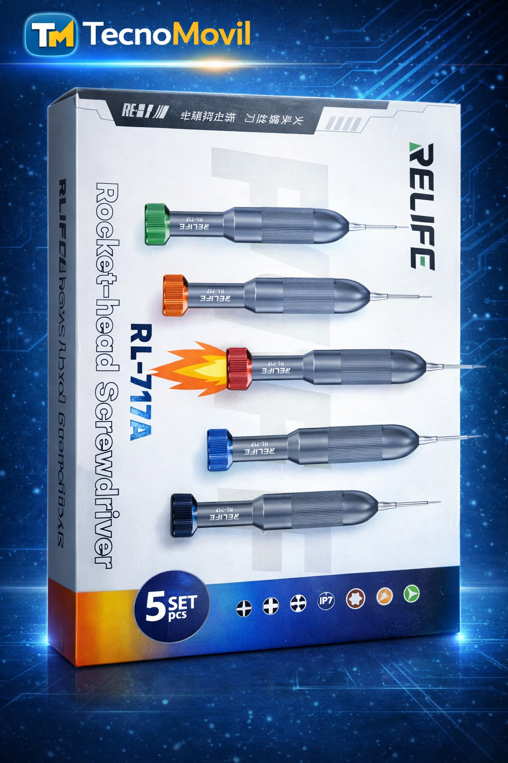 Kit de destornillador relife 717a