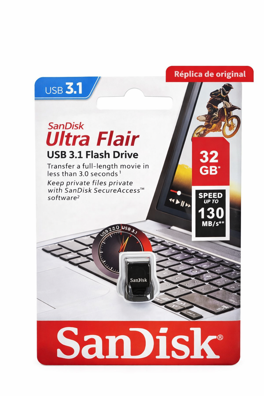 Pendrive sandisk 32 gb (replica) 2.0