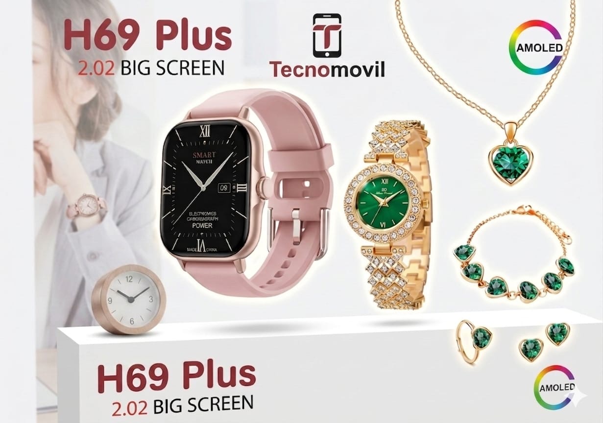 Combo Reloj Smart Watch A59 / H69 Plus 