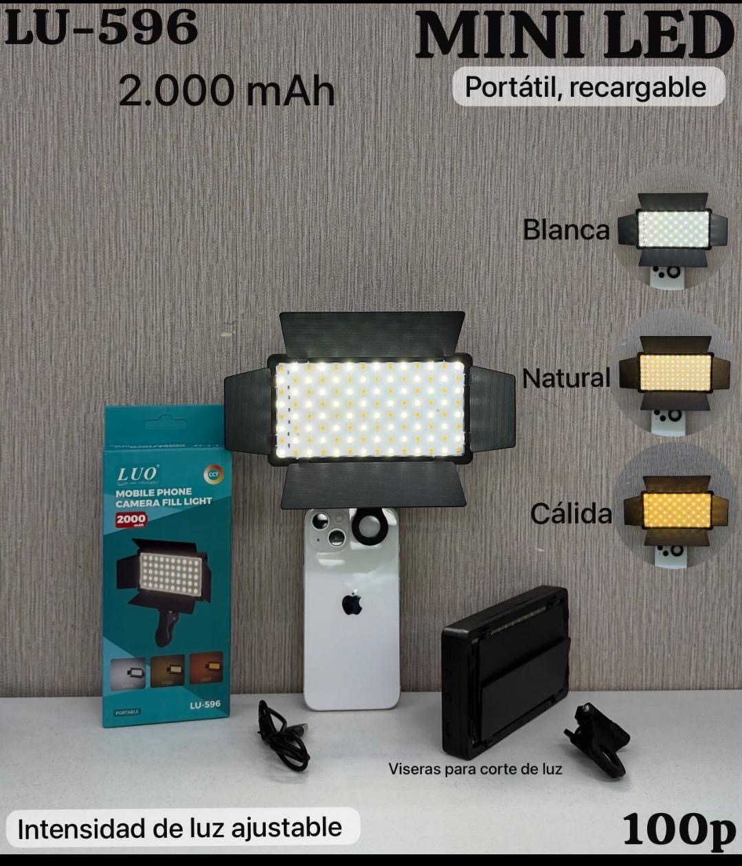 Clip Luz Para Camara Portable CCT Luo (Lu 596 )