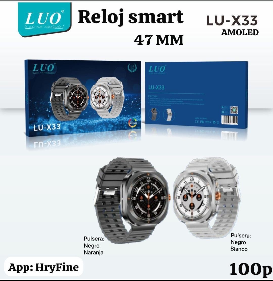 Combo reloj samrt watch luo x33