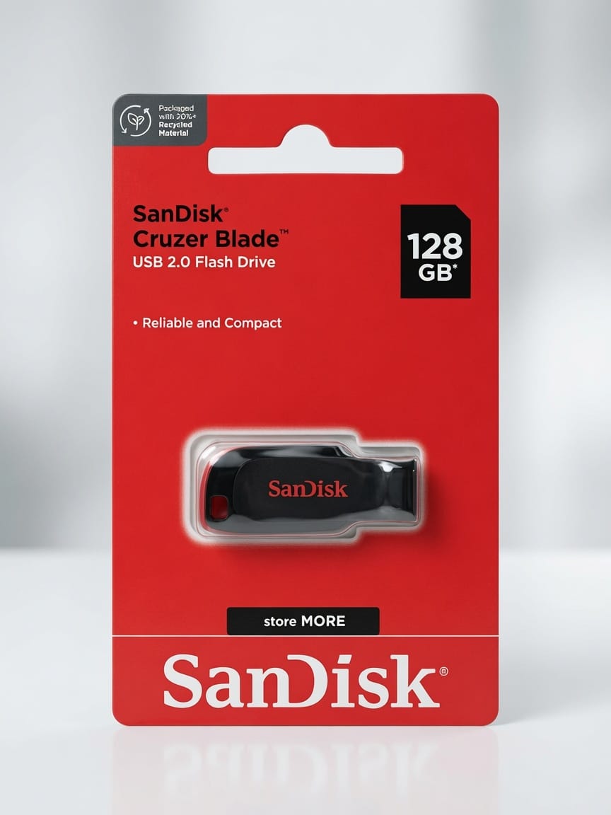 Pendrive sandisk 128 gb Z50 cruzer blade 2.0