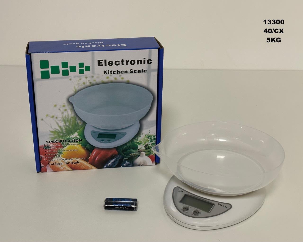 Balanza 5 kgr de cocina + bowl