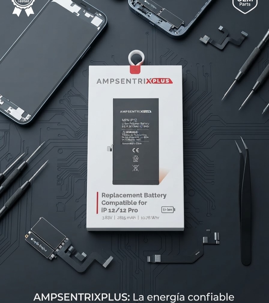 Bateria iphone 12/12 pro ampsentrix plus